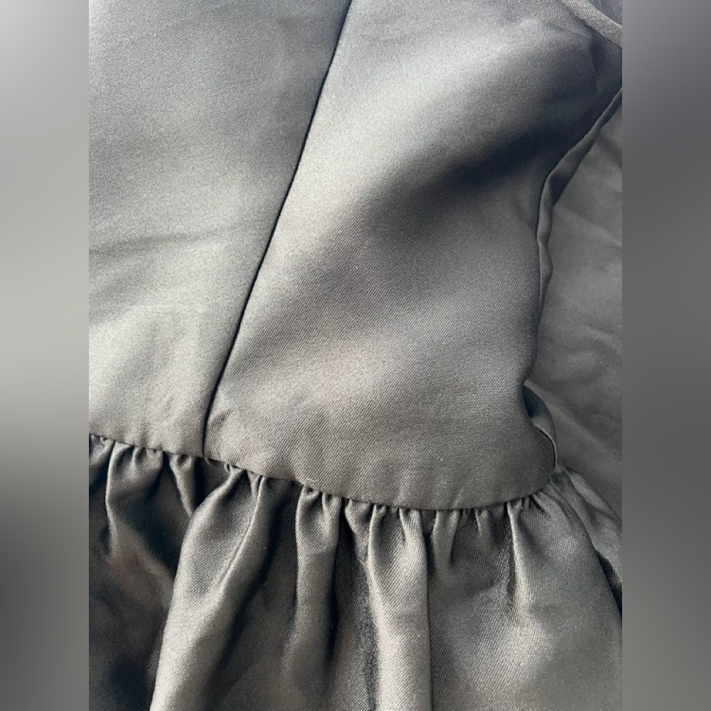 Self Portrait BLACK TAFFETA MIDI DRESS - Picture 4 of 4